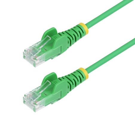 StarTech.com Cavo Ethernet CAT6 Verde da 2m Patch UTP con Plug RJ45 Antigroviglio e Rilievi di Trazione, Cavo Lan Slim in Rame