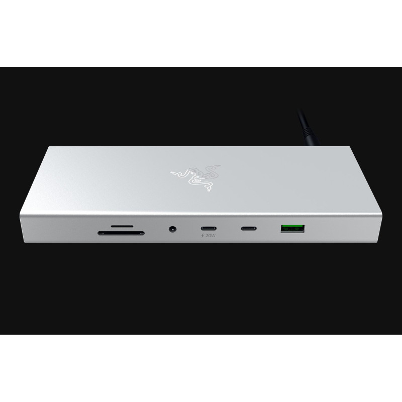 Razer USB 4 Dock USB tipo-C 10000 Mbit/s Argento