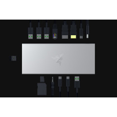 Razer USB 4 Dock USB tipo-C 10000 Mbit s Argento