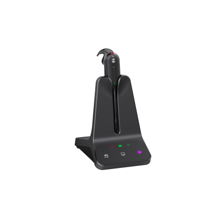 Yealink WH63 E2 Teams Auricolare Wireless A clip Ufficio Nero