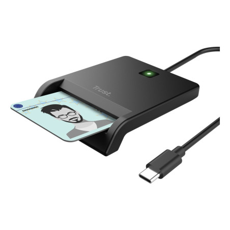 Trust 26253 lettore di card readers Interno USB tipo-C Nero