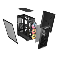 Corsair 3200D RS ARGB Mid-Tower PC Case - Smoke Midi Tower Nero