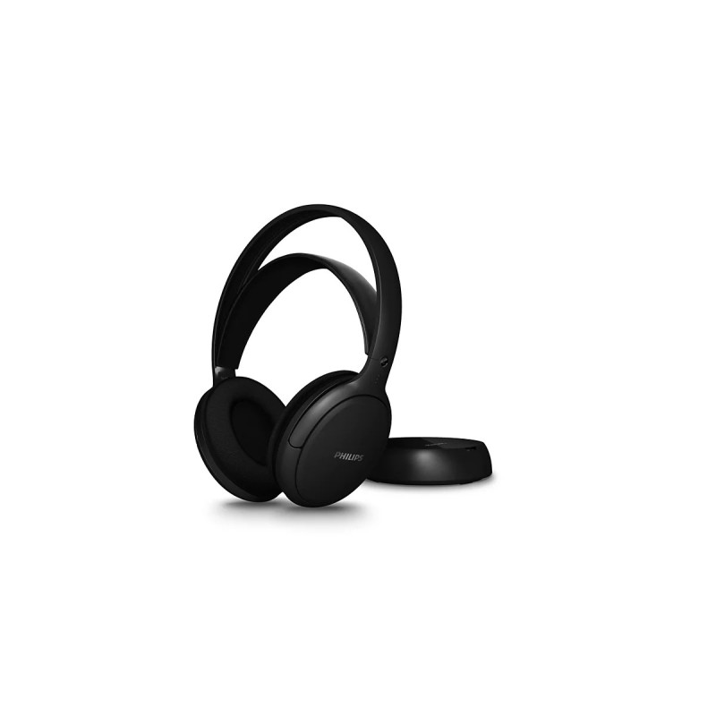 Philips Serie 6000 SHD6000BK/12 cuffia e auricolare Cuffie Con cavo e senza cavo A Padiglione TV Base di ricarica Nero