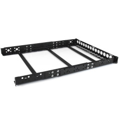 StarTech.com Guide rack universali 1U - Staffe di montaggio fisse - Binari per rack da 19" a profondità regolabile per