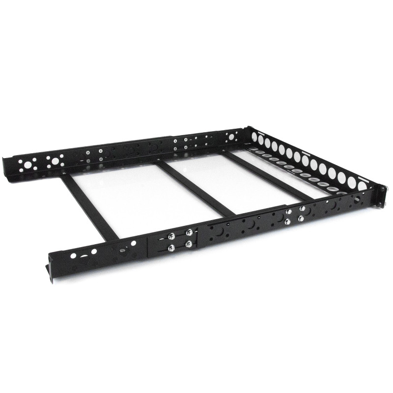StarTech.com Guide rack universali 1U - Staffe di montaggio fisse - Binari per rack da 19" a profondità regolabile per