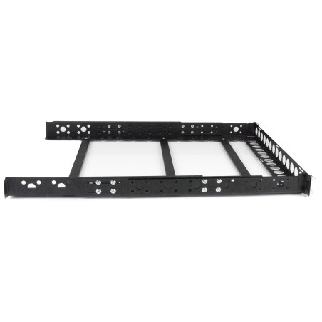 StarTech.com Guide rack universali 1U - Staffe di montaggio fisse - Binari per rack da 19" a profondità regolabile per