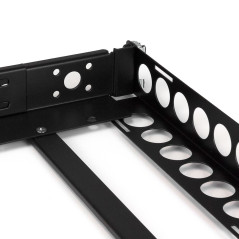 StarTech.com Guide rack universali 1U - Staffe di montaggio fisse - Binari per rack da 19" a profondità regolabile per