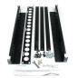 StarTech.com Guide rack universali 1U - Staffe di montaggio fisse - Binari per rack da 19" a profondità regolabile per