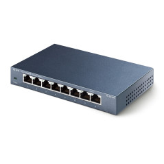 TP-Link TL-SG108 switch di rete Non gestito L2 Gigabit Ethernet (10/100/1000) Nero