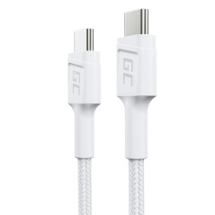 Green Cell GC PowerStream cavo USB USB 3.2 Gen 1 (3.1 Gen 1) 0,3 m USB C 0,48 Gbit s 60 W Bianco