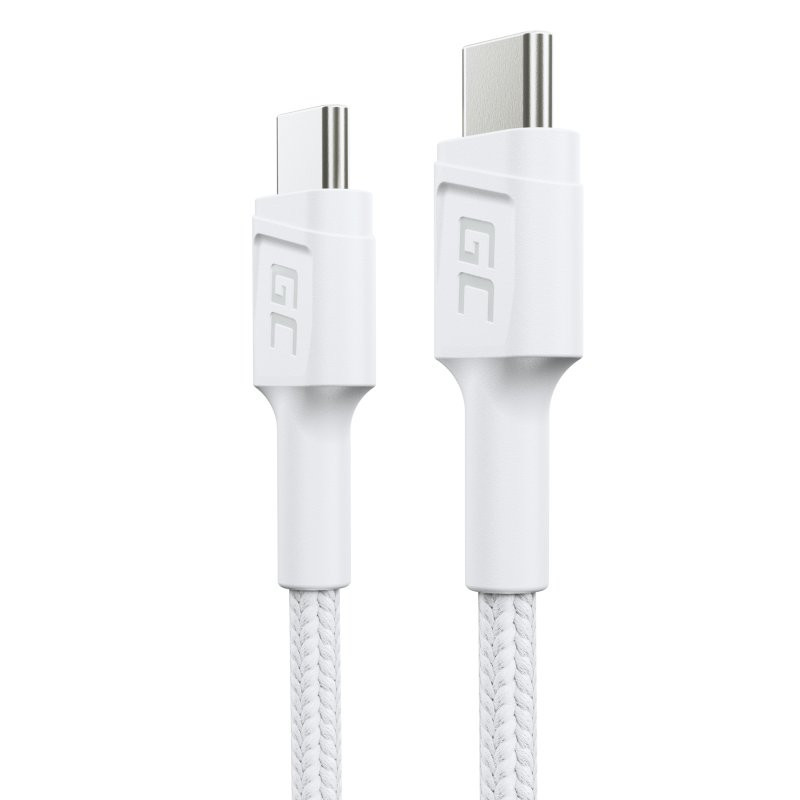 Green Cell GC PowerStream cavo USB USB 3.2 Gen 1 (3.1 Gen 1) 0,3 m USB C 0,48 Gbit/s 60 W Bianco Green Cell GC PowerStream cavo USB USB 3.2 Gen 1 (3.1 Gen 1) 0,3 m USB C 0,48 Gbit/s 60 W Bianco