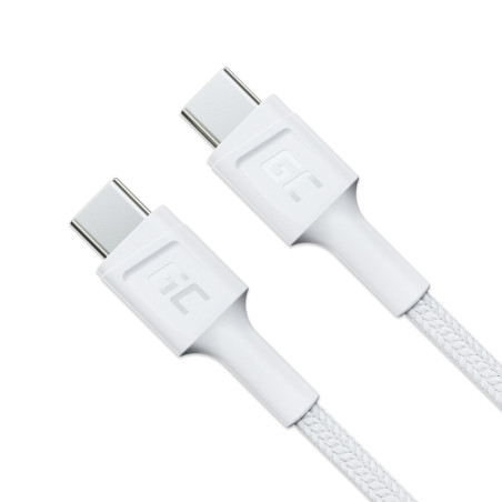 Green Cell GC PowerStream cavo USB USB 3.2 Gen 1 (3.1 Gen 1) 0,3 m USB C 0,48 Gbit/s 60 W Bianco