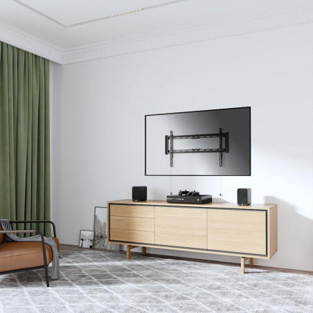 VALUE 17.99.1222 Supporto TV a parete 2,03 m (80") Nero