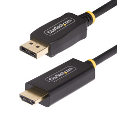 StarTech.com Cavo DisplayPort a HDMI da 1m, Cavo Adattatore DP a HDMI 2.0b 4K 60Hz con HDR, Convertitore Video Attivo