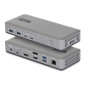StarTech.com Docking Station USB-C Triple Monitor, DisplayPort / HDMI, 2x 4K 60Hz, 1x 4K 30Hz, Ricarica Laptop 100W, Ethernet
