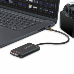 StarTech.com Lettore di schede USB-C CFexpress Type B, USB 10Gbps, lettore di schede di memoria portatile, adattatore da USB