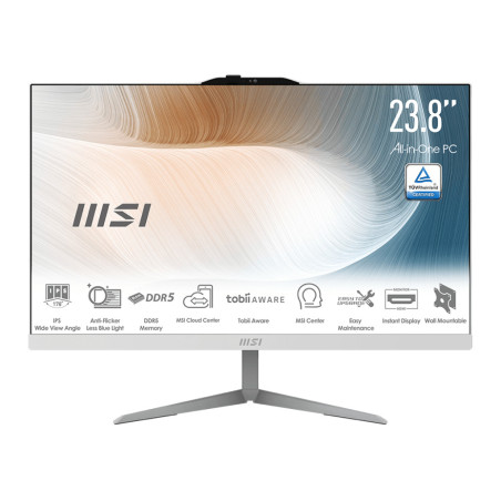 MSI Modern AM242 1M-1236 Intel Core 5 120U 60,5 cm (23.8") 1920 x 1080 Pixel PC All-in-one 8 GB DDR5-SDRAM 512 GB SSD Windows
