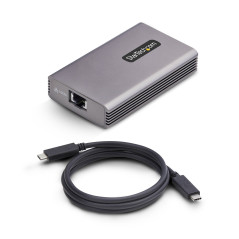 StarTech.com Adattatore USB4 a Ethernet 10GbE, Convertitore Multi-Gigabit Compatibile Thunderbolt, NIC 10GBASE-T 5G 2.5G con