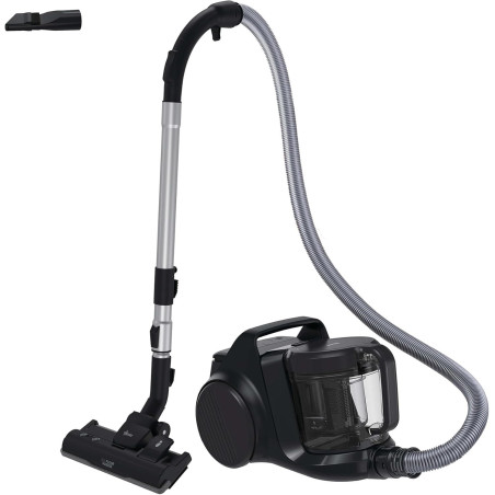 Hoover HP2Z10A 011 potente aspirapolvere senza sacchetto per pavimenti duri e tappeti, leggero e compatto
