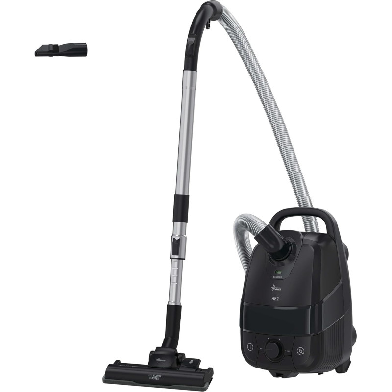 Hoover HE2Z10A 011 Aspirapolvere compatto e potente con sacchetto per pavimenti duri e tappeti