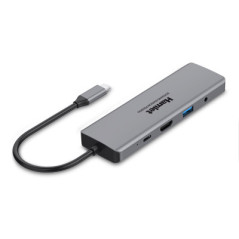 Hamlet HDKC-PD200 replicatore di porte e docking station per laptop Cablato USB 3.2 Gen 1 (3.1 Gen 1) Type-C Grigio