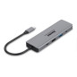Hamlet HDKC-PD200 replicatore di porte e docking station per laptop Cablato USB 3.2 Gen 1 (3.1 Gen 1) Type-C Grigio