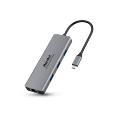 Hamlet HDKC-PD200 replicatore di porte e docking station per laptop Cablato USB 3.2 Gen 1 (3.1 Gen 1) Type-C Grigio
