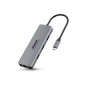 Hamlet HDKC-PD200 replicatore di porte e docking station per laptop Cablato USB 3.2 Gen 1 (3.1 Gen 1) Type-C Grigio
