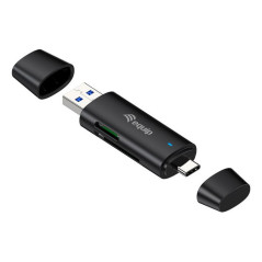 Equip 245462 lettore di schede USB 3.2 Gen 1 (3.1 Gen 1) Type-A Type-C Nero