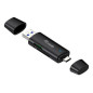 Equip 245462 lettore di schede USB 3.2 Gen 1 (3.1 Gen 1) Type-A/Type-C Nero