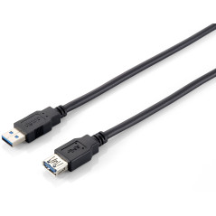 Equip 128399 Cavo di prolunga USB 3.0, da A M ad A F, 3,0 m, 5Gbps, nero