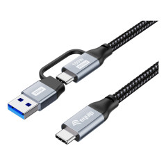 Equip 128433 cavo USB USB 3.2 Gen 2x2 3 m USB A USB C USB C 20 Gbit s 100 W Nero