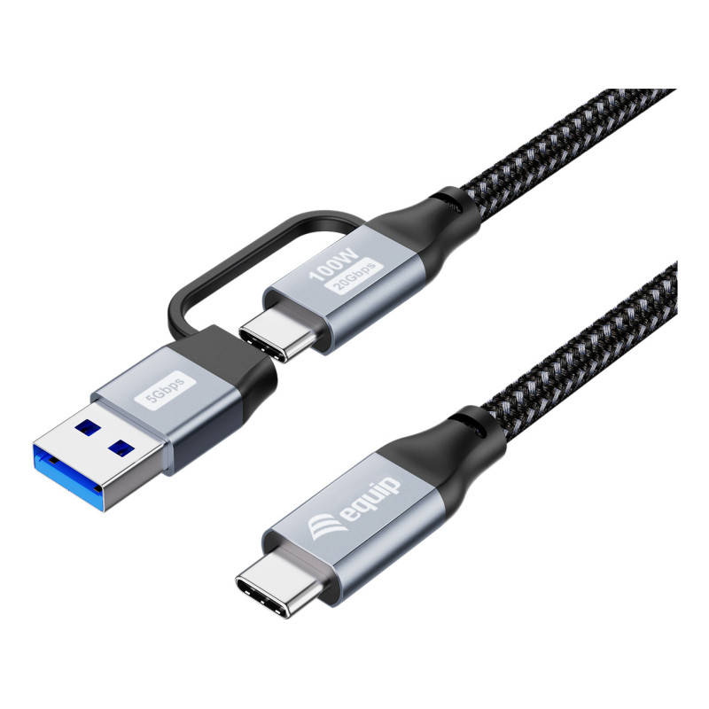 Equip 128433 cavo USB USB 3.2 Gen 2x2 3 m USB A/USB C USB C 20 Gbit/s 100 W Nero Equip 128433 cavo USB USB 3.2 Gen 2x2 3 m USB A/USB C USB C 20 Gbit/s 100 W Nero