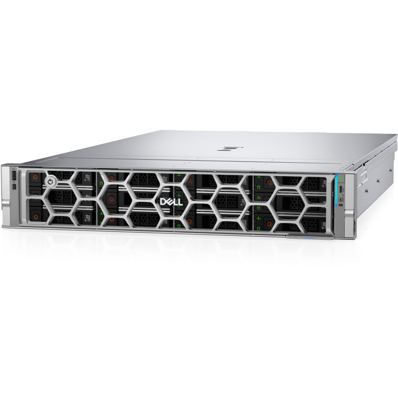DELL R570 server 960 GB Armadio (2U) Intel Xeon 6 6507P 3,5 GHz 32 GB DDR5-SDRAM 1100 W