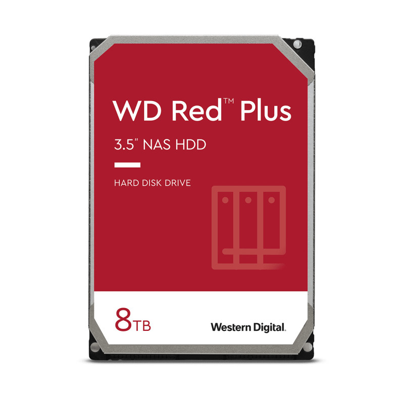 Western Digital Red Plus disco rigido interno 8 TB 5640 Giri/min 256 MB 3.5" Serial ATA III Western Digital Red Plus disco rigido interno 8 TB 5640 Giri/min 256 MB 3.5" Serial ATA III