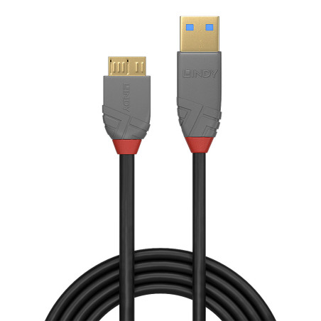 Lindy 36766 cavo USB USB 3.2 Gen 1 (3.1 Gen 1) 1 m USB A Micro-USB B 5 Gbit/s Nero