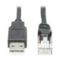 Tripp Lite U009-010-RJ45-X adattatore per inversione del genere dei cavi RJ-45 USB 2.0 Type-A Nero Tripp Lite U009-010-RJ45-X adattatore per inversione del genere dei cavi RJ-45 USB 2.0 Type-A Nero