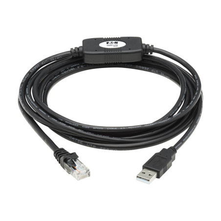 Tripp Lite U009-010-RJ45-X adattatore per inversione del genere dei cavi RJ-45 USB 2.0 Type-A Nero