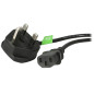 StarTech.com PXT101UK cavo di alimentazione Nero 1,8 m BS 1363 Accoppiatore C13 StarTech.com PXT101UK cavo di alimentazione Nero 1,8 m BS 1363 Accoppiatore C13