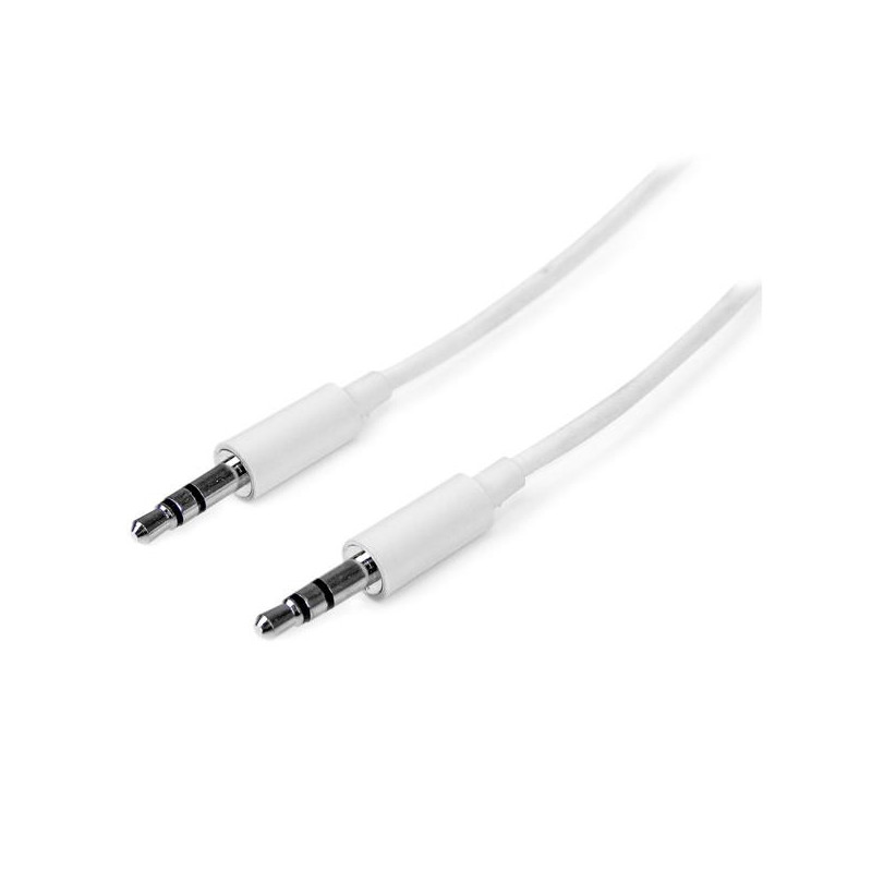 StarTech.com Cavo audio stereo slim da 3,5 mm bianco 3 m - M/M StarTech.com Cavo audio stereo slim da 3,5 mm bianco 3 m - M/M
