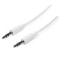StarTech.com Cavo audio stereo slim da 3,5 mm bianco 3 m - M/M StarTech.com Cavo audio stereo slim da 3,5 mm bianco 3 m - M/M