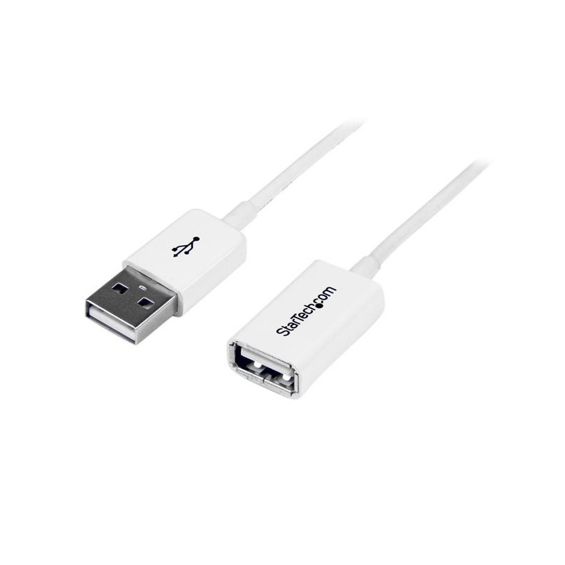 StarTech.com Cavo di prolunga USB 2.0 da 1 m A ad A - M/F, colore bianco StarTech.com Cavo di prolunga USB 2.0 da 1 m A ad A - M/F, colore bianco
