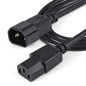 StarTech.com Cavo Prolunga di Alimentazione da 1m, Prolunga Elettrica AC per Computer/Stampante/Monitor da C14 a C13, 10A-125V, StarTech.com Cavo Prolunga di Alimentazione da 1m, Prolunga Elettrica AC per Computer/Stampante/Monitor da C14 a C13, 10A-125V,