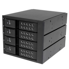 StarTech.com Sistema Backplane mobile per rack hot-swap portatili a 4 bay alloggiamenti per HDD SAS II SATA III 3,5" - 6 Gbps