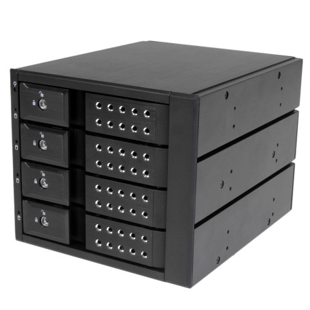 StarTech.com Sistema Backplane mobile per rack hot-swap portatili a 4 bay alloggiamenti per HDD SAS II SATA III 3,5" - 6 Gbps