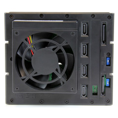 StarTech.com Sistema Backplane mobile per rack hot-swap portatili a 4 bay alloggiamenti per HDD SAS II   SATA III 3,5" - 6 Gbps