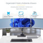 StarTech.com Supporto per tre monitor fino a 27", VESA 75x75/100x100, regolazioni dei bracci senza attrezzi, montaggio con
