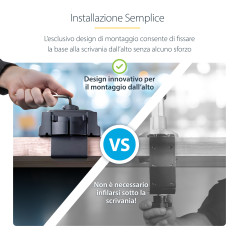 StarTech.com Supporto per tre monitor fino a 27", VESA 75x75 100x100, regolazioni dei bracci senza attrezzi, montaggio con
