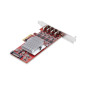 StarTech.com Scheda PCIe USB-C a 4 Porte, USB 3.2 10Gbps, Scheda di Espansione PCI Express USB Type-C con 4 Controller USB