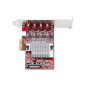 StarTech.com Scheda PCIe USB-C a 4 Porte, USB 3.2 10Gbps, Scheda di Espansione PCI Express USB Type-C con 4 Controller USB